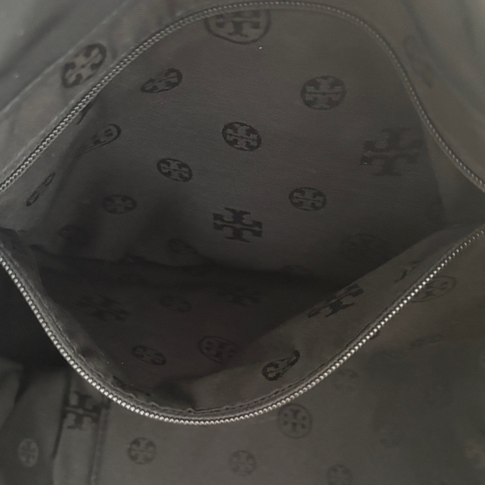 Tory Burch Black Nylon Patent Leather Tote - Picture 5 of 14